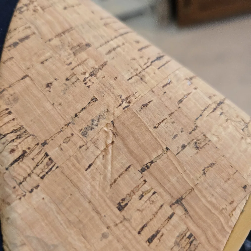 Stuart Weitzman Dark Blue High Heel Corkswoon Wedge Size 9.5 - Picture 10 of 10